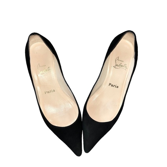 Christian Louboutain Pointy Toe Wood wedge flats